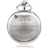 TREEWETO Personalizzato Orologio Da Tasca Inciso Per Uomo Groomsman Miglior Uomo Orologi Da Tasca Al Quarzo Fobwatch - Regali Sposo Per Matrimonio Testimoni Regalo Di Matrimonio