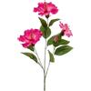 artplants.de Ramo di Ibisco Artificiale Amadou, Rosa, 80cm