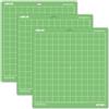 LOKLIK Set di 3 tappetini da taglio verde standard con impugnatura adesiva, antiscivolo, 35,5 x 33 cm