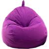 Highdi Pouf Poltrona Sacco, Bambini & Adulti Bean Bag Fodera per Sacco di Fagioli per Decorazione della Soggiorno Camera Giardino Salotto Balcone, Senza Ripieno (Viola,110x120cm)