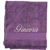 Manifattura Tessile Asciugamano Spugna Viola Mosto - Telo Doccia Personalizzato con Nome Ricamato, 100% Cotone Morbido e Assorbente, Ricamo Artigianale, Idea Regalo Uomo Donna