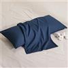 BEDSURE Federe Cuscini 50x75 Cotone - Set da 2, Oeko-TEX, Blu