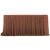 Highdi Gonna da Tavolo in Tulle, Garza da scrivania in Tulle Fluffy Romantico per Torte, Compleanni, Battesimi, tavoli di Nozze, Decorazione di Natale (6FT/183x77cm,Marrone)