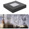 Fyearfly Base luminosa a LED in cristallo, Base illuminata con display quadrato multicolore, Modalità multiple Lampada LED luminosa Supporto per piastra di visualizzazione per arte in vetro cristallo laser 3D