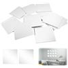 Dhisperares 50 Pezzi 5x5 cm Specchio Piastrelle Autoadesive Acrilico Specchio Quadrato
