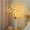 Maimeili 2 PCS LED illuminato ramo ramo 40 perline a LED caldo bianco di colore alimentato da batterie luci decorative ramo per vaso camera da letto ristorante caffè bar biblioteca festa foto sfondo 70cm