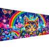 Yingeen Diamond Painting Kit Completo Gatto, Diamond Painting Grandi Dimensioni 30x60cm Diamantini Crystal Art Kit Pittura Adulti Arcobaleno Strass Ricamo Fai Da Te Painting By Numbers Arredamento Casa YG-741