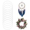 Rairsky 10 Pezzi Cerchio Metallo Bianchi Anelli per Acchiappasogni 20 cm Anello