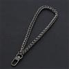 Generic Cinturino da Polso con Manico a Catena in Metallo di Ricambio per Pochette/Borsa/Borsetta-Nero