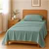 Homebliss Completo Letto 120x190+25 / 180x240 + 45x75 1PCS, Verde Salvia | 65 GSM, sacca +25, tinte unite