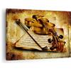 ARTTOR Moderno Quadro su Tela 70x50 cm Stampe da Parete Musica Vintage - 0524