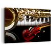 ARTTOR Stampe da Parete Moderne 100x70 cm Quadro su Tela Musica Vintage - 2679