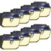 nipify nifipy Luce Solare LED Esterno, Faretto LED da Esterno Solare, 138 LED Lampada Solare da Esterno con Sensore di Movimento, 3 Modos IP65 Impermeabile Luci Solari da Giardino, per Parete Garage 8 Pezzi