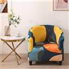 Highdi Copripoltrona Elasticizzato 1 Posto Chesterfield, Poltrona da Club Copridivano Stampati Universale Lavabile Rimovibile per Bar Soggiorno Camera da Letto Reception (Fantasia)