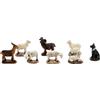 Holyart Animali presepe: Set animali presepe 6 cm pecore capre resina