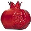 Generic Vaso di vetro a forma di melograno, fiori idroponici, frutta da tavolo, vaso rosso (S)