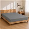 Homebliss Lenzuolo con Angoli Microfibra 160x190+25 - Sottolenzuolo Grigio