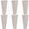 WHAMVOX Portafiori da Cimitero in Plastica Beige Set 6 Pezzi, Vaso Porta Fiori Stabile per Loculi e Tombe, Accessorio Funebre per Memoriale e Sepolcro, 17 Cm Alto