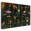 Printed Paintings Stampa su Tela (120x80cm): Paul Klee - magia Pesce