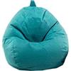 Highdi Pouf Poltrona Sacco, Bambini & Adulti Bean Bag Fodera per Sacco di Fagioli per Decorazione della Soggiorno Camera Giardino Salotto Balcone, Senza Ripieno (Lago Blu,80x90cm)