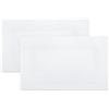 ZOLLNER 2 tappetini da bagno - morbidi e assorbenti zerbini da doccia - lavabili a 95°C - cotone - 50x70 cm - bianco