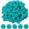 PATIKIL 0.6 Pon Pon Colorati, 500pz Mini Pompon Colorati Decorativi Pompon Piccoli Alta Elasticità Palline Colorate per Cappello Arte Natalizia , Ciano scuro