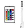 Aroidful 4 Pin Mini Controller LED IR RGB 5V-24V Telecomandi Wireless IR a 24 Tasti DC Dimmer Controllo Wireless Controller per Strisce LED SMD 3528 5050 5630