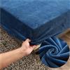 Highdi Lenzuola Matrimoniali con Angoli in Velluto 180x220 cm, Highdi Blu Lenzuolo Sotto con Angoli Inverno Elasticizzato Flanella Caldo Lenzuola Microfibra- Ideale per Letti Matrimoniali