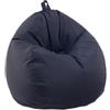 Highdi Pouf Poltrona Sacco, Bambini & Adulti Bean Bag Fodera per Sacco di Fagioli per Decorazione della Soggiorno Camera Giardino Salotto Balcone, Senza Ripieno (Nero,100x110cm)