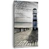 ARTTOR Moderno Quadro su Tela 45x80 cm Verticale Paesaggi Marino - 0330 | Lago Faro Legna Quadro Decorativo Piccolo Soggiorno Camera da Letto Decorazione da Parete Arte da Parete ARTTOR