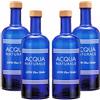 BrandPrint Bottiglie Vetro Blu per Acqua Solarizzata 750 ml Iside - Set 4 Naturale | Bottiglie in vetro, lavabili in lavastoviglie. Tappo a vite.