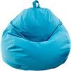 Highdi Pouf Poltrona Sacco, Bambini & Adulti Bean Bag Fodera per Sacco di Fagioli per Decorazione della Soggiorno Camera Giardino Salotto Balcone, Senza Ripieno (Cielo Blu,110x120cm)