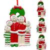 SHKINETARRY 2026 Addobbi natalizi personalizzati per la famiglia di 6 persone, addobbo con nome personalizzato per la decorazione dell'albero di Natale, decorazioni per le feste