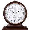 boxoon Orologio da tavolo, 25,4 cm, stile vintage, design retrò con movimento silenzioso, grande quadrante luminoso, decorativo per casa e ufficio, ottima idea regalo