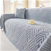 Highdi Invernale Telo Copridivano, Calore Peluche Copri Divano, Copridivani 1 2 3 4 Posti Copridivano AntiGraffio Gatto Protezione per Mobili e Divano (180x130cm,Grigio Chiaro)