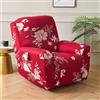 WWQQKJ Copripoltrona Relax reclinabile Elasticizzata, 1 2 3 posti Copridivano Poltrona Relax Antiscivolo Copertura Fodera per Poltrona reclinabile con Tasca(M,1 Seat (4pcs))