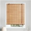 DHryET 70x80cm Tende a Rullo in bambù retrò,Tapparella Avvolgibile per Finestre,Tende a Pacchetto,Cortina di bambù Oscuranti,Parasole Privacy per Interno/Esterno Balcone,per terrazzo,giardino