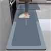 Highdi Tappeto Cucina Antiscivolo Lavabile Moderno Squisito Tappeto Passatoia Cucina Tappeto da Cucina Lungo Tappeti Runner Tappeto Corridoio per Ingresso Soggiorno Bagno (50x180cm,Blu)