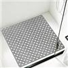 Lurowo Tappetino da doccia antiscivolo, grande tappetino da bagno quadrato 70 x 70 cm con ventose, tappetino da bagno antibatterico lavabile per la doccia, vasca da bagno (grigio B)