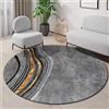 Highdi Tappeto Rotondo Salotto, Morbido Moderno Luxury Tappetini Antiscivolo Tappeto per Bambini Cameretta Cucina Casa Zona Balcone Tappet Tavolino (Marmo,100cm)