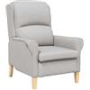 vidaXL Poltrona Grigio Nuvola Tessuto, Poltrona, Seduta Moderna per Soggiorno, Accento Confortevole, Arredo Elegante per Relax