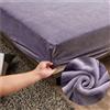 Highdi Lenzuola Matrimoniali con Angoli in Velluto 200x220 cm, Highdi Viola Lenzuolo Sotto con Angoli Inverno Elasticizzato Flanella Caldo Lenzuola Microfibra- Ideale per Letti Matrimoniali