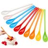 Rairsky 10 Pezzi Cucchiaini Lunghi Colorati in Plastica