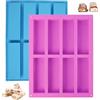 EXIN DECHEN Stampo Barrette Energetiche Silicone Mini Plumcake Rettangolari 8 Cavità