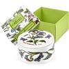 Portmeirion Home & Gifts BG76041-X - Scatola porta oggetti rotonda, in porcellana, multicolore, 9,5 x 9,5 x 4,5 cm