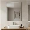 Kiamami Valentina - Specchio Bagno 80x110 Reversibile con Bordo Levigato e Telaio ABS