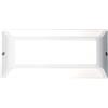 SHOT BOTLIGHTING LAGOS 2 Applique da Parete, Alluminio Verniciato, IP54 Interno ed Esterno, Design Italiano, Attacco E27 (BIANCO)