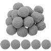 PATIKIL 2 Pon Pon Colorati, 20pz Grande Pompon Colorati Decorativi Pompon Mini Alta Elasticità Palline Colorate per Cappello Arte Natalizia Fai-Da-Te, Grigio
