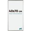 yd. Your Decoration - Cornice 40x70 cm - Champagne - Cornice Decorativa Parete in Plastica con Vetro in acryl - Antiriflesso - 40x70 Cornice - Evry