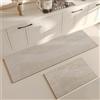 Highdi Tappeto Cucina Antiscivolo Tappeto Passatoia Cucina Lavabile Moderno Tappeto da Cucina Lungo Tappeti Runner Tappeto Corridoio per Ingresso Soggiorno Bagno (60x180cm,Grigio Ardesia)